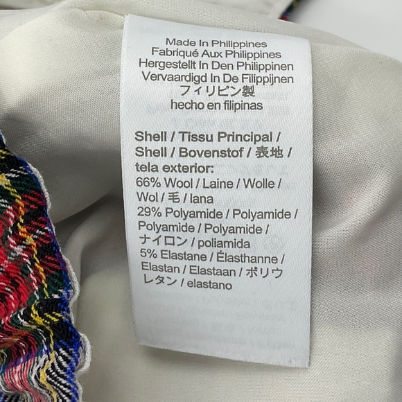 J. Crew RARE Tartan Plaid Straight Leg Stretch Flat Front High Waist Wool Pants - Picture 11 of 16